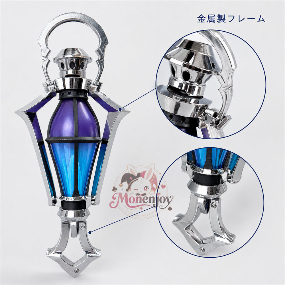 Monenjoy　原神　フリンズ / Flins 　コスプレ道具　ランプ　11.7＊27cm　金属製＋PLA材質　発光対応　闇影と灯り&nbsp; 　ナド・クライ　ライトキーパー 撮影道具 Monenjoy