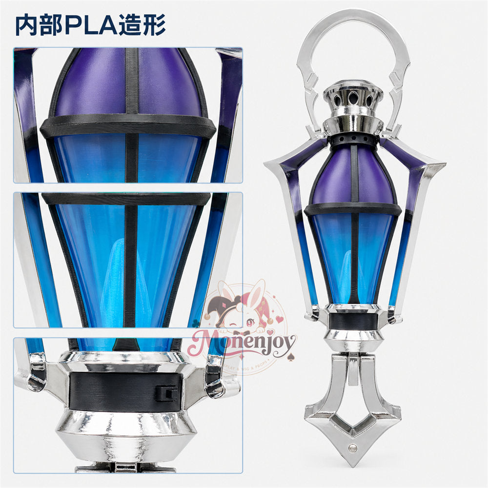 Monenjoy　原神　フリンズ / Flins 　コスプレ道具　ランプ　11.7＊27cm　金属製＋PLA材質　発光対応　闇影と灯り&nbsp; 　ナド・クライ　ライトキーパー 撮影道具 Monenjoy