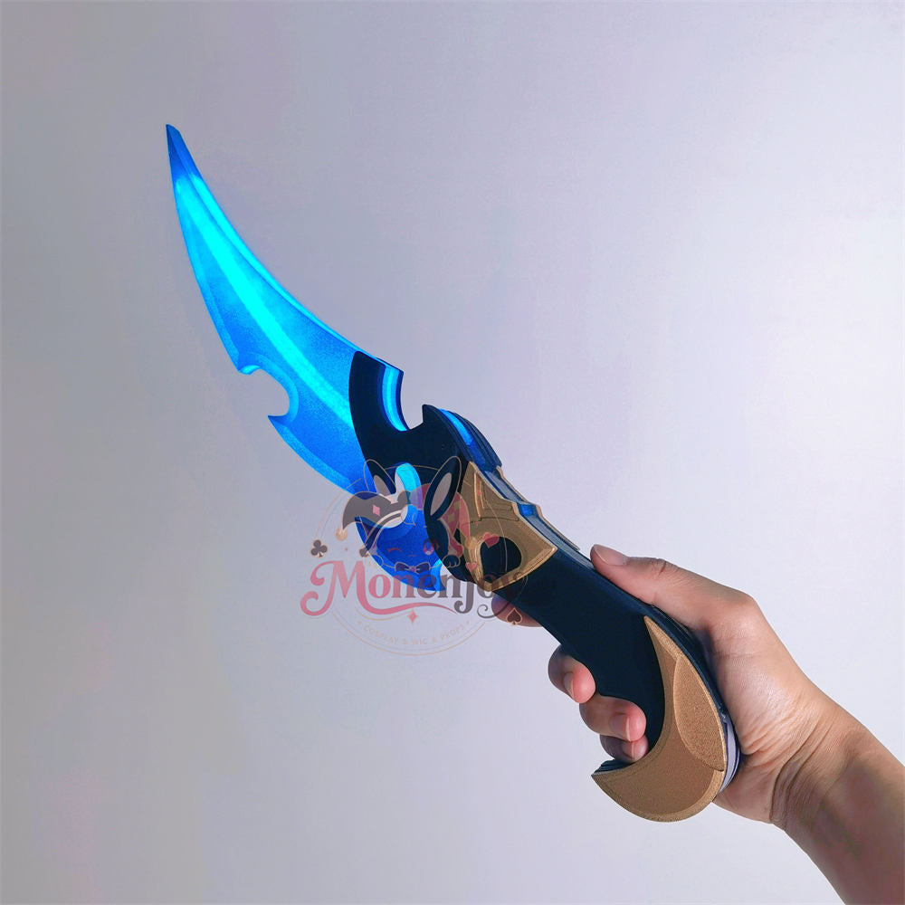 Monenjoy　原神　ローエン　40cm　コスプレ道具　2026年新品　モチーフ武器モデル　PVC＋アクリル材質　短刃　発光対応　レプリカ　イベント舞台対応 MONENJOY