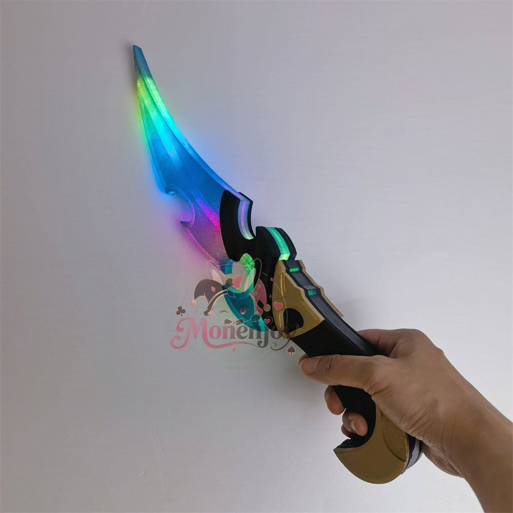 Monenjoy　原神　ローエン　40cm　コスプレ道具　2026年新品　モチーフ武器モデル　PVC＋アクリル材質　短刃　発光対応　レプリカ　イベント舞台対応 MONENJOY