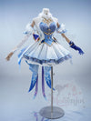Monenjoy 原神 オデット（Odette）コスプレ衣装 金属製パーツ＋サテン生地 スネージナヤ編 コスチューム