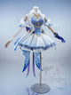 Monenjoy 原神 オデット（Odette）コスプレ衣装 金属製パーツ＋サテン生地 スネージナヤ編 コスチューム