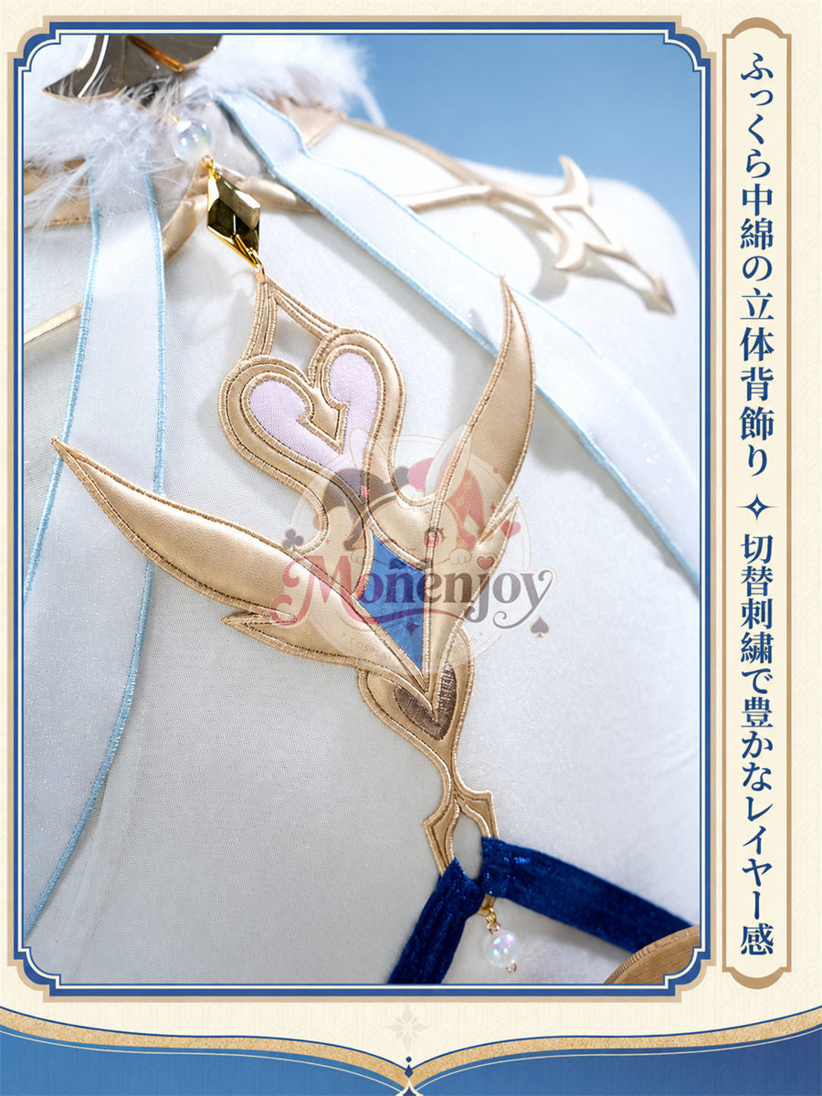 限定特典　Monenjoy 原神 オデット（Odette）コスプレ衣装 金属製パーツ＋サテン生地 スネージナヤ編 コスチューム Monenjoy