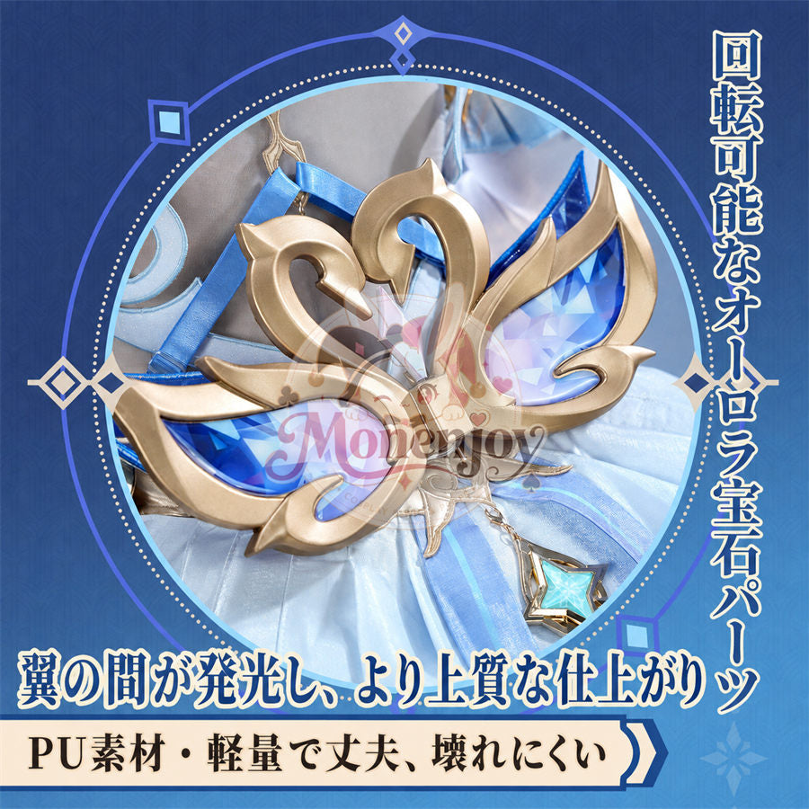限定特典　Monenjoy 原神 オデット（Odette）コスプレ衣装 金属製パーツ＋サテン生地 スネージナヤ編 コスチューム Monenjoy