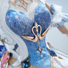 Monenjoy 原神 オデット（Odette）コスプレ衣装 金属製パーツ＋サテン生地 スネージナヤ編 コスチューム