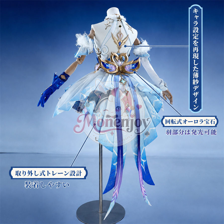 限定特典　Monenjoy 原神 オデット（Odette）コスプレ衣装 金属製パーツ＋サテン生地 スネージナヤ編 コスチューム Monenjoy