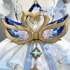 Monenjoy 原神 オデット（Odette）コスプレ衣装 金属製パーツ＋サテン生地 スネージナヤ編 コスチューム Monenjoy