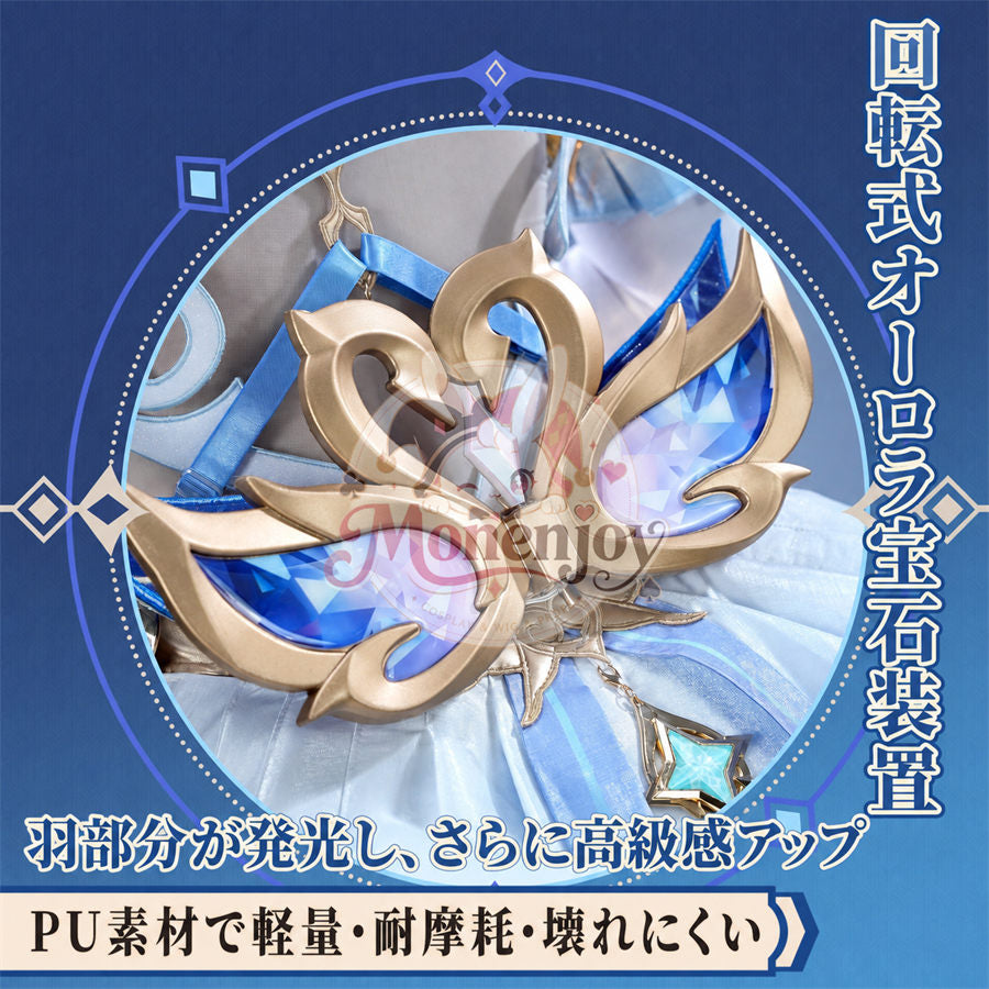 限定特典　Monenjoy 原神 オデット（Odette）コスプレ衣装 金属製パーツ＋サテン生地 スネージナヤ編 コスチューム Monenjoy