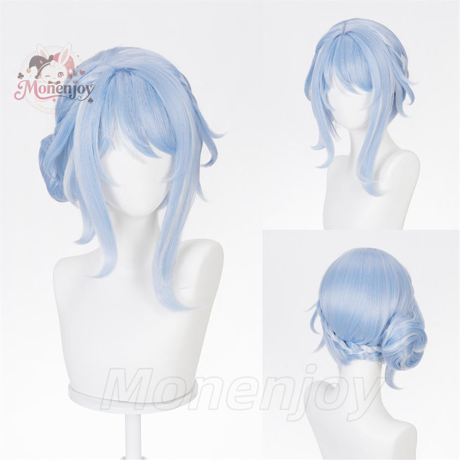 【Monenjoy】原神 オデット コスプレウィッグ 42cm 耐熱ウィッグ キャラクターウィッグ もみあげ42cm MONENJOY