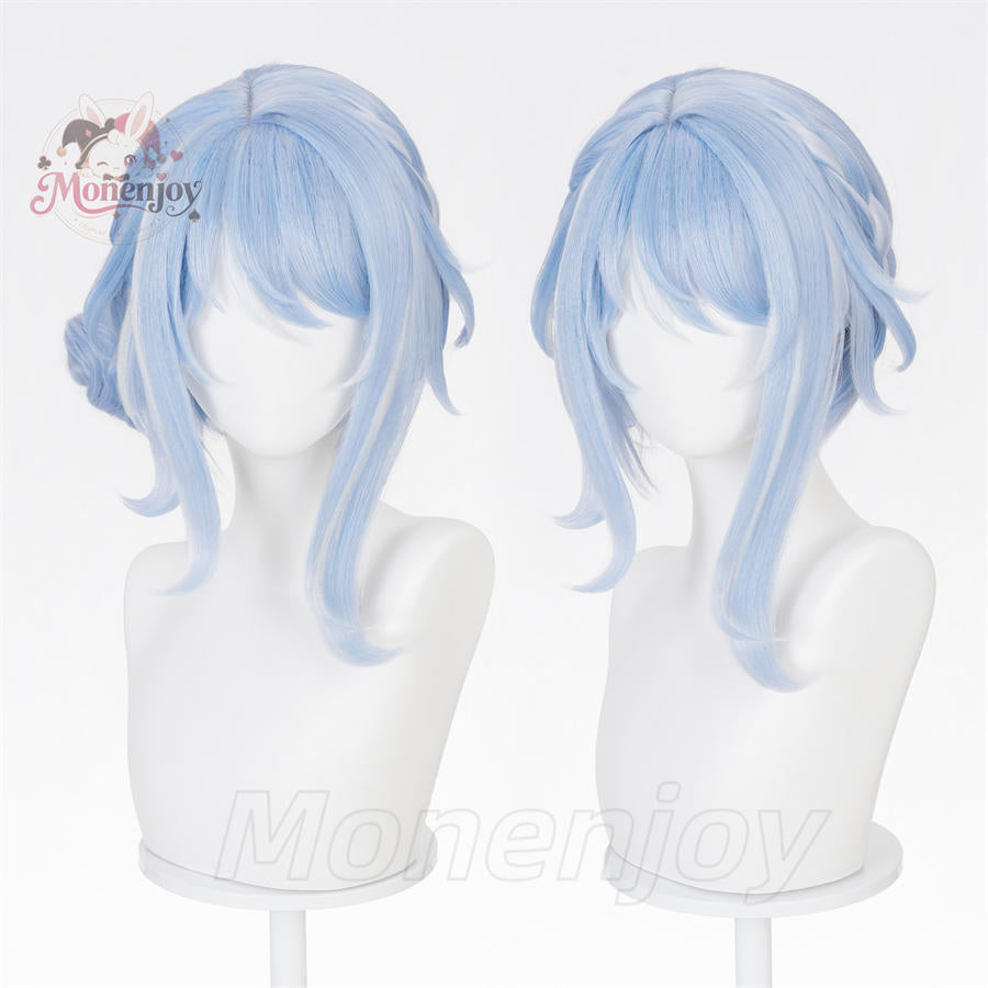 【Monenjoy】原神 オデット コスプレウィッグ 42cm 耐熱ウィッグ キャラクターウィッグ もみあげ42cm MONENJOY
