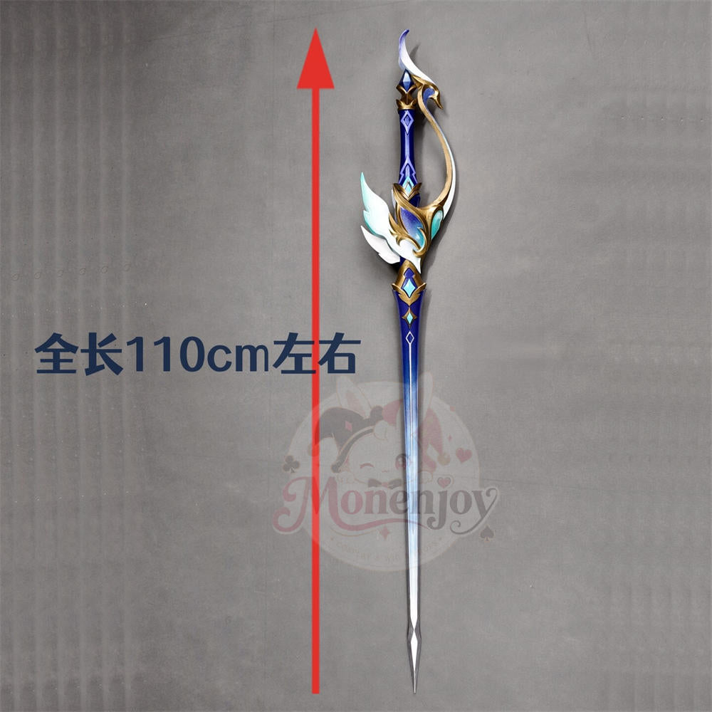 【Monenjoy】原神 オデット 白銀の湖を舞う翼 モチーフ武器 110cm PLA製 コスプレ道具 レプリカ 武器モデル Monenjoy