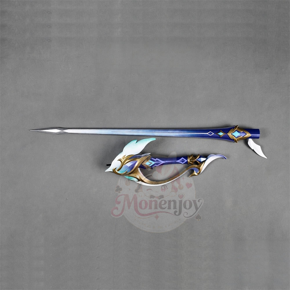 【Monenjoy】原神 オデット 白銀の湖を舞う翼 モチーフ武器 110cm PLA製 コスプレ道具 レプリカ 武器モデル Monenjoy