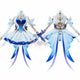限定特典　Monenjoy 原神 オデット（Odette）コスプレ衣装 合金製パーツ＋サテン生地　背面パーツは発光＆回転対応 Monenjoy
