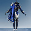 Monenjoy 原神 ローエン コスプレ衣装 金属パーツUP 28点フルセット 舞台撮影対応 　ウィッグ＋シューズ追加対応　cosplay衣装 Monenjoy