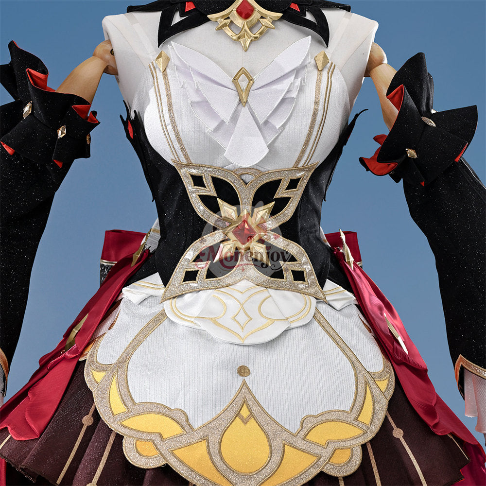 Monenjoy 原神 サンドローネ コスプレ衣装　傀儡　Sandrone　茶会洋服風｜クロックワーク付　金属パーツ改良版・精密刺繍 Monenjoy