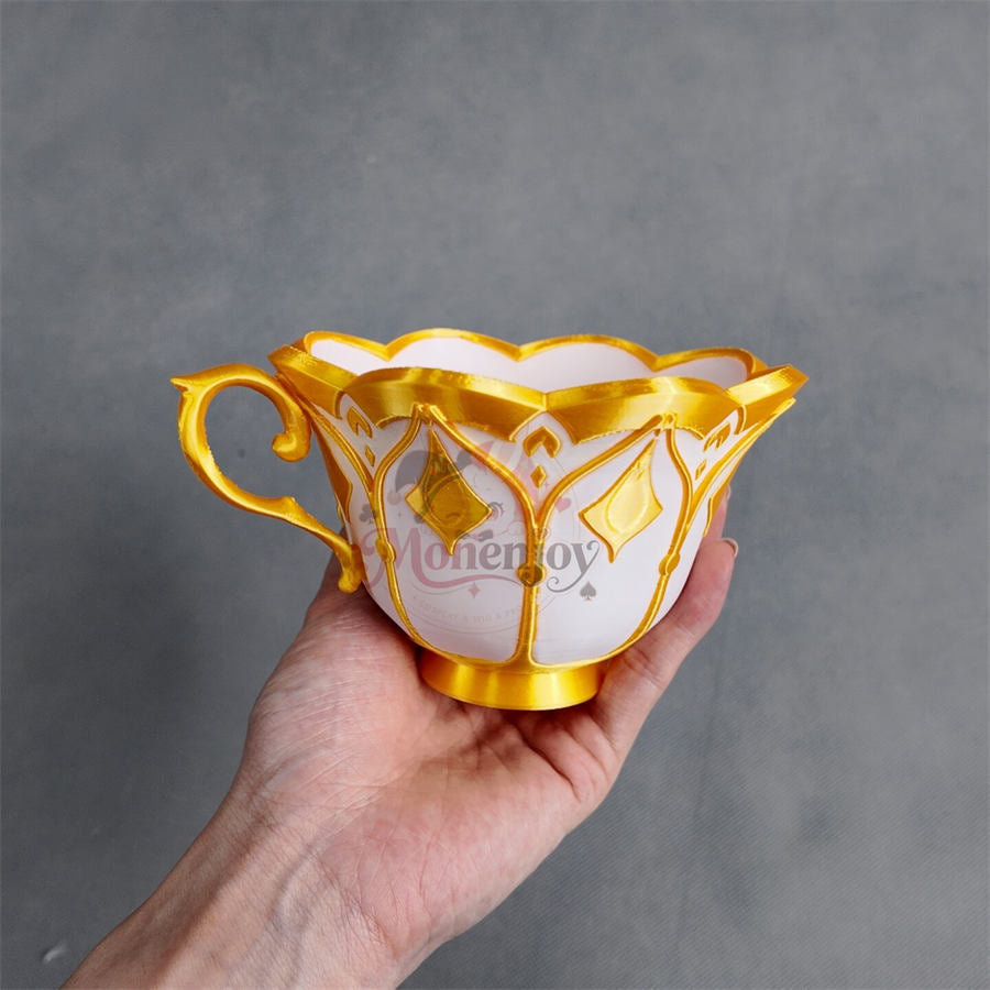 【Monenjoy】原神 サンドローネ「鏡水の解明」ティーカップ 12×8cm｜PLA製 コスプレ撮影道具