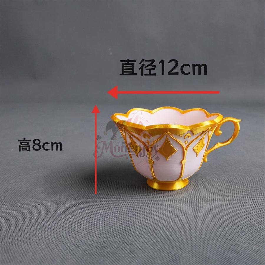 【Monenjoy】原神 サンドローネ「鏡水の解明」ティーカップ 12×8cm｜PLA製 コスプレ撮影道具