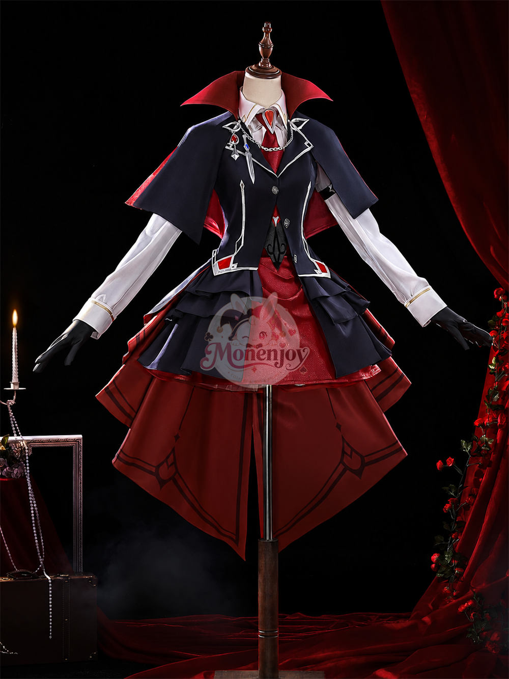 第一弾予約受注中　Monenjoy　原神 サンドローネ「卓上劇団」コスプレ衣装　帽子付3dPLAパーツ｜吸血鬼・ハロウィン MONENJOY