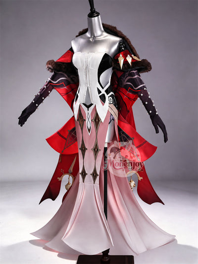 Monenjoy 原神　淑女(シニョーラ　コスプレ衣装　愚人衆（ファデュイ）執行官　3dPLA材質Ver　コスチューム Monenjoy