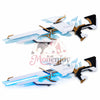 Monenjoy 原神 スネージナヤ 　シャタナヤの蒼銀 闇域の銃モデル　発光対応　コスプレ道具　70*25cm　PLA材質　銃モデル　武器モデル　イベント舞台対応