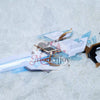 Monenjoy 原神 スネージナヤ 　シャタナヤの蒼銀 闇域の銃モデル　発光対応　コスプレ道具　70*25cm　PLA材質　銃モデル　武器モデル　イベント舞台対応