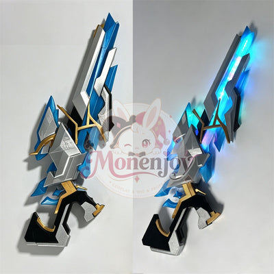 Monenjoy 原神 スネージナヤ シャタナヤの蒼銀 70cm｜発光対応 FDM製 銃型コスプレ道具