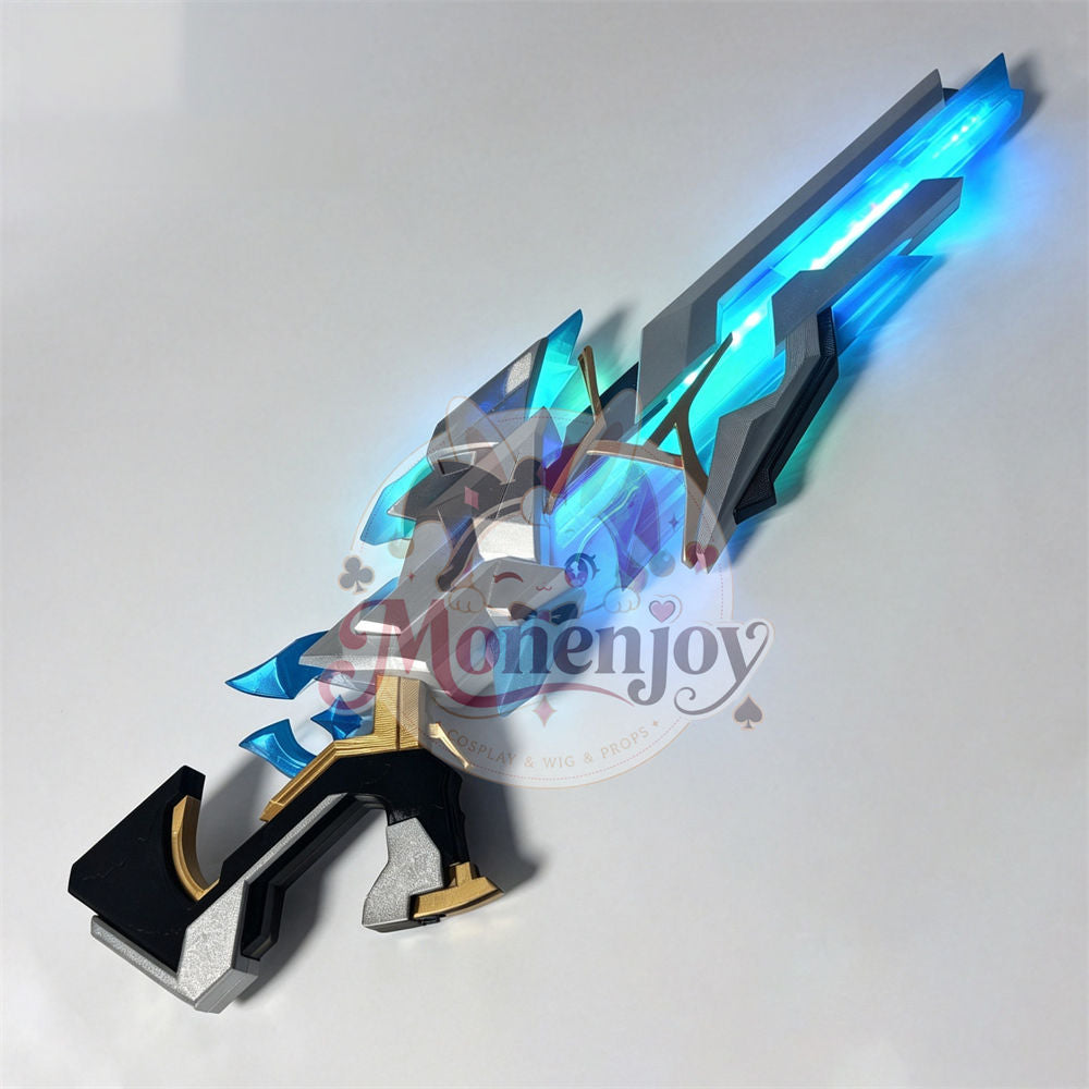 Monenjoy 原神 スネージナヤ シャタナヤの蒼銀 70cm｜発光対応 FDM製 銃型コスプレ道具