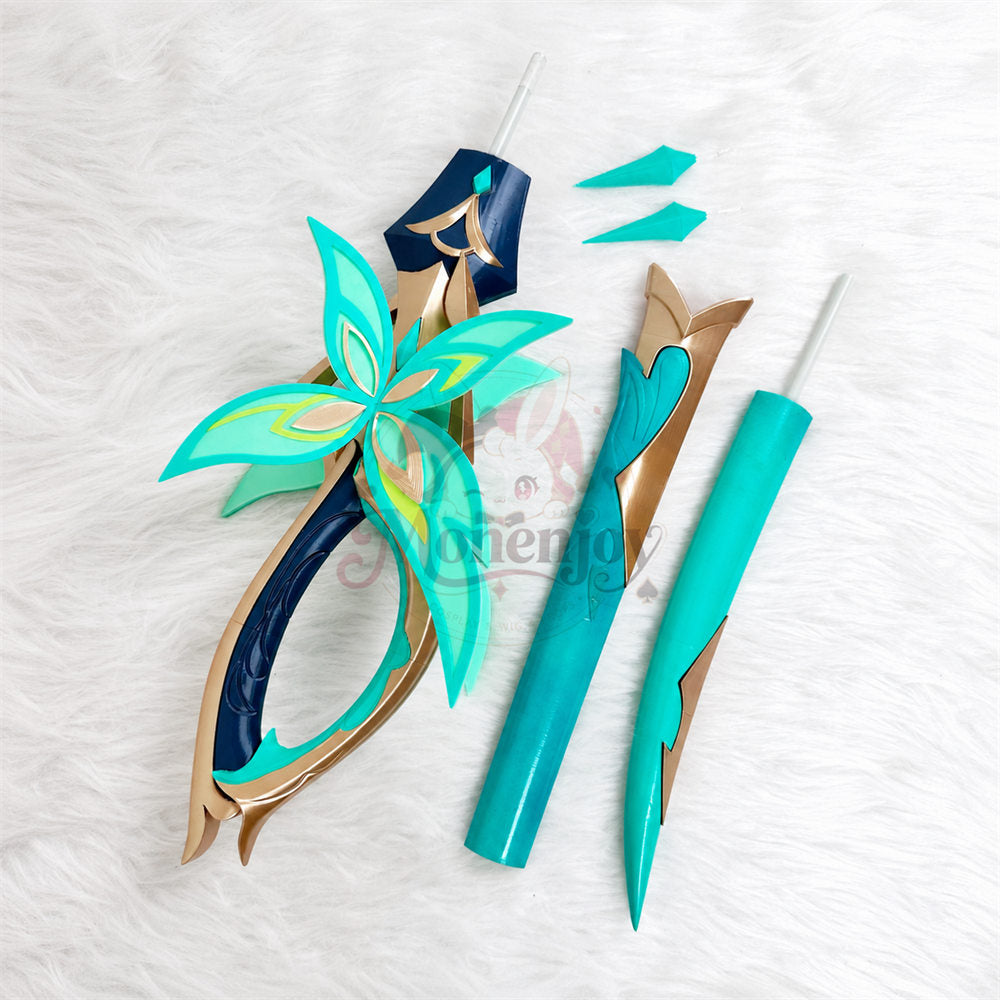 Monenjoy 原神 蝶の羽化&nbsp;ヴェスナ モチーフ武器モデル　PLA材質　コスプレ道具　Prop 100cm 軽量PLA製・分割式 MONENJOY