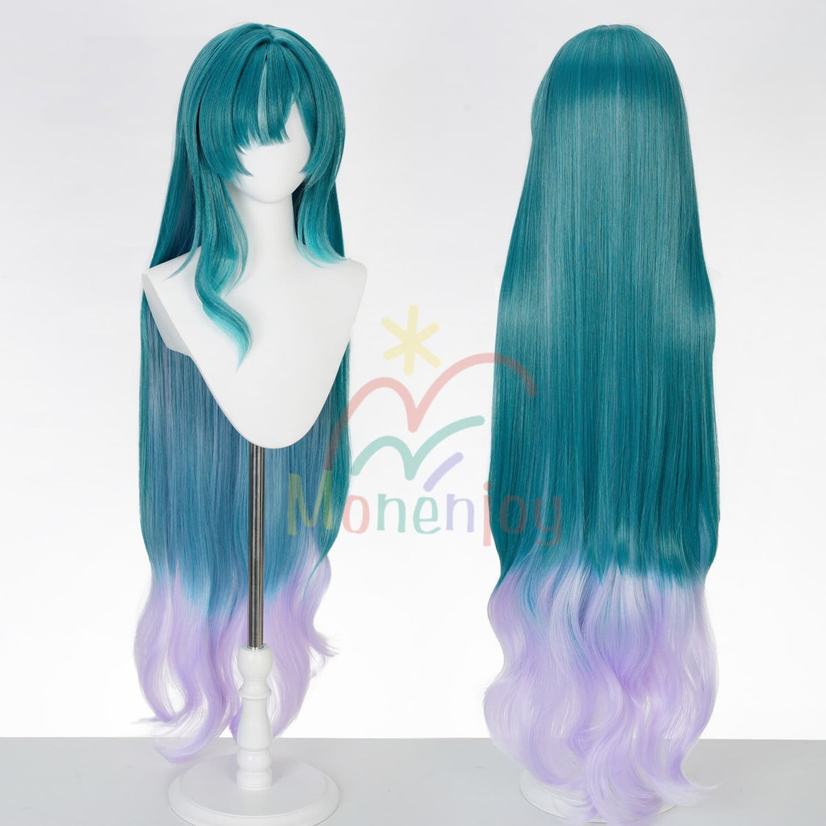 Monenjoy 原神 ヴォジャニーツァ（Vodyanitsa）コスプレウィッグ 115cm｜耐熱かつら MONENJOY