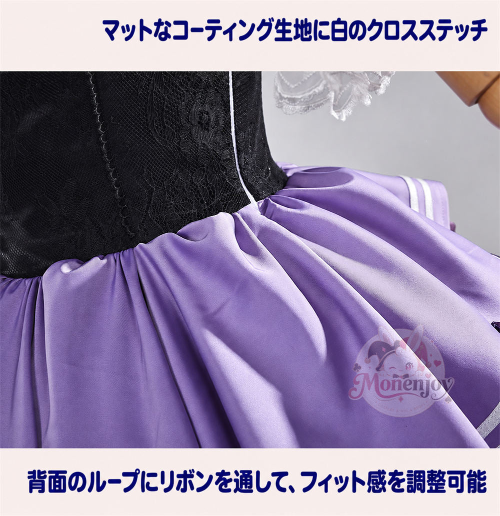Monenjoy 魔法少女まどか☆マギカ　暁美ほむら コスプレ衣装｜Magia Day 2026 ドレス・サテン・3Dプリント装飾 まどマギ　ドレス