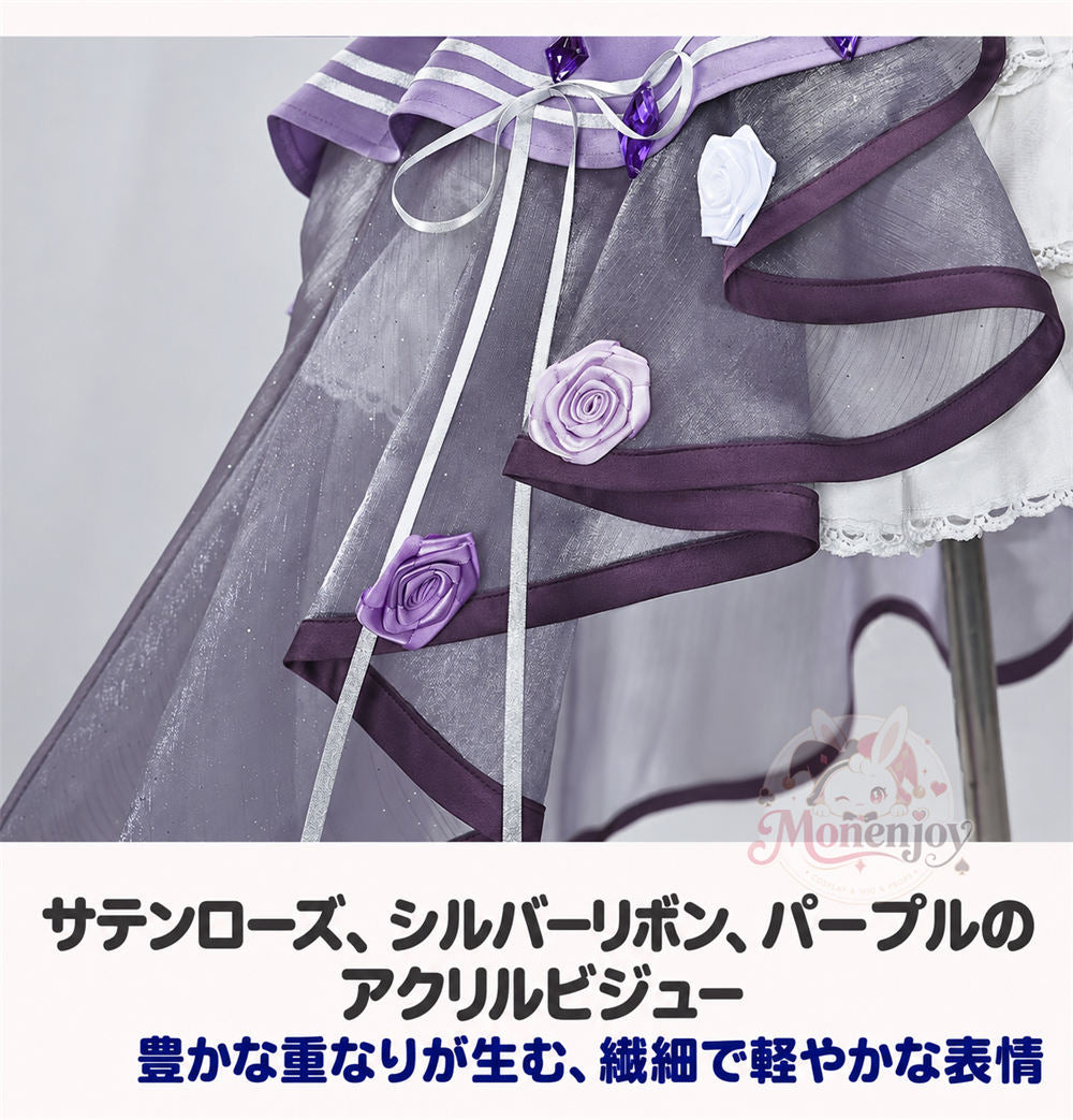 Monenjoy 魔法少女まどか☆マギカ　暁美ほむら コスプレ衣装｜Magia Day 2026 ドレス・サテン・3Dプリント装飾 まどマギ　ドレス
