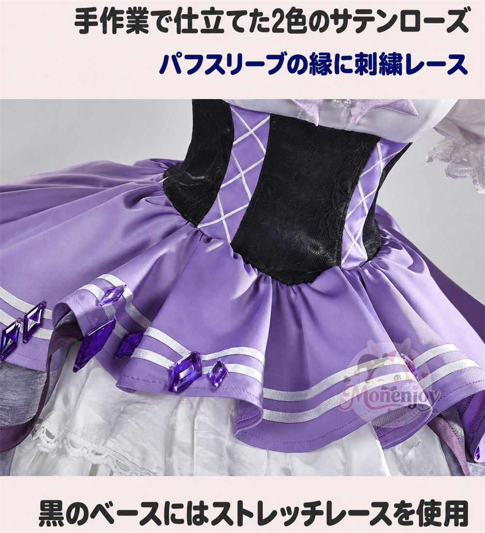 Monenjoy 魔法少女まどか☆マギカ　暁美ほむら コスプレ衣装｜Magia Day 2026 ドレス・サテン・3Dプリント装飾 まどマギ　ドレス