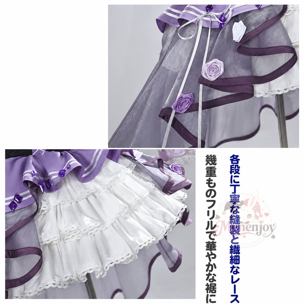 Monenjoy 魔法少女まどか☆マギカ　暁美ほむら コスプレ衣装｜Magia Day 2026 ドレス・サテン・3Dプリント装飾 まどマギ　ドレス
