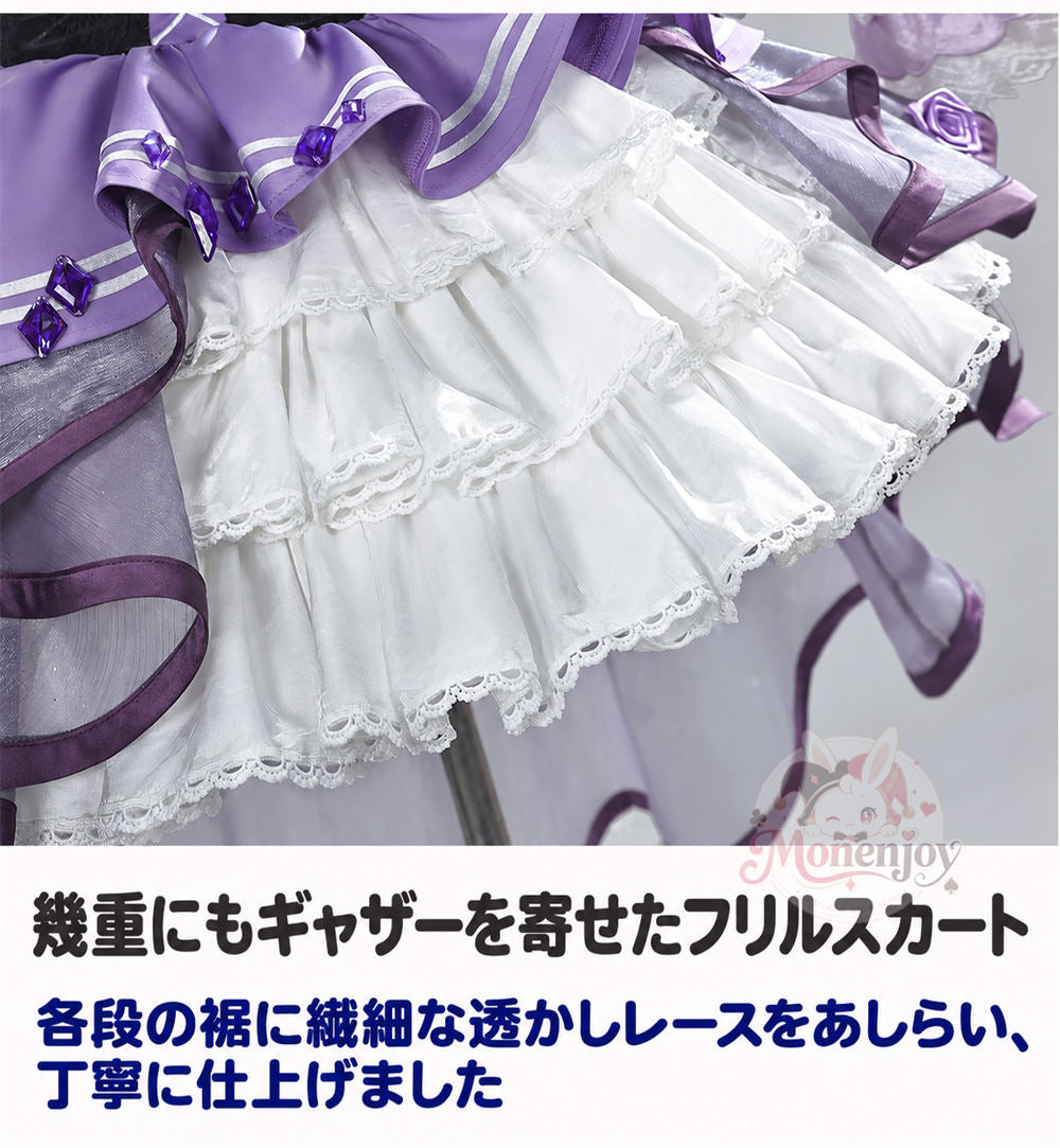 Monenjoy 魔法少女まどか☆マギカ　暁美ほむら コスプレ衣装｜Magia Day 2026 ドレス・サテン・3Dプリント装飾 まどマギ　ドレス