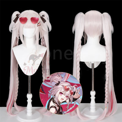 Monenjoy 崩壊スターレイル 火花「甘い夢の電波」100cm 耐熱ウィッグ コスプレ 鬘 アクセサリー付き 高品質ロングウィッグ MONENJOY