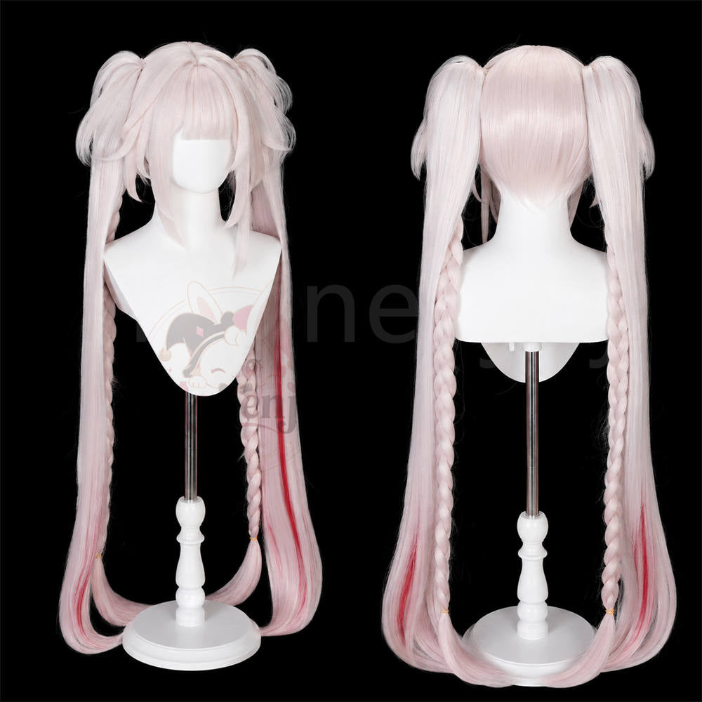 Monenjoy 崩壊スターレイル 火花「甘い夢の電波」100cm 耐熱ウィッグ コスプレ 鬘 アクセサリー付き 高品質ロングウィッグ MONENJOY