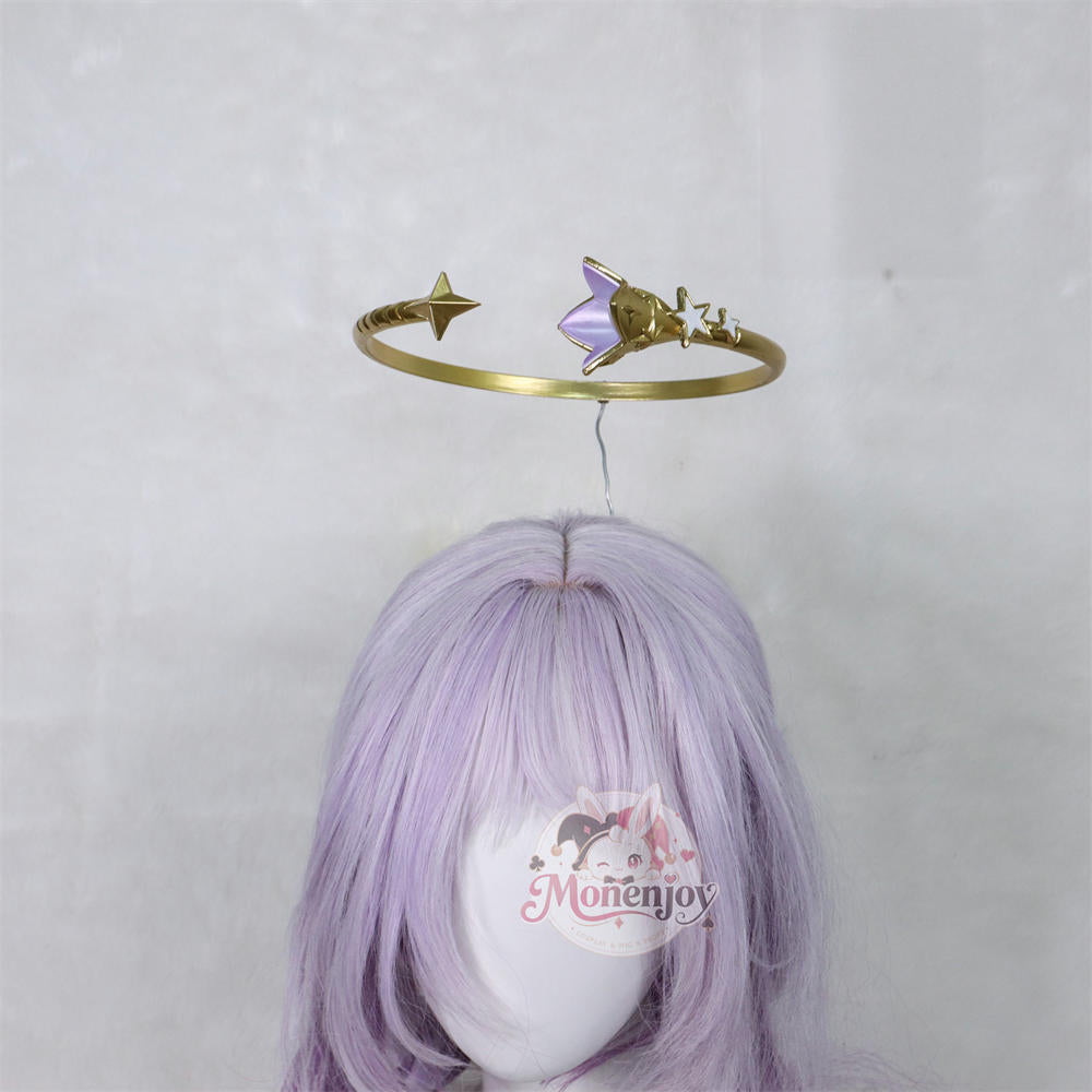 Monenjoy 崩壊：スターレイル ロビン「夏空の歌」光輪・マイク コスプレ道具｜発光対応 PLA製 Monenjoy