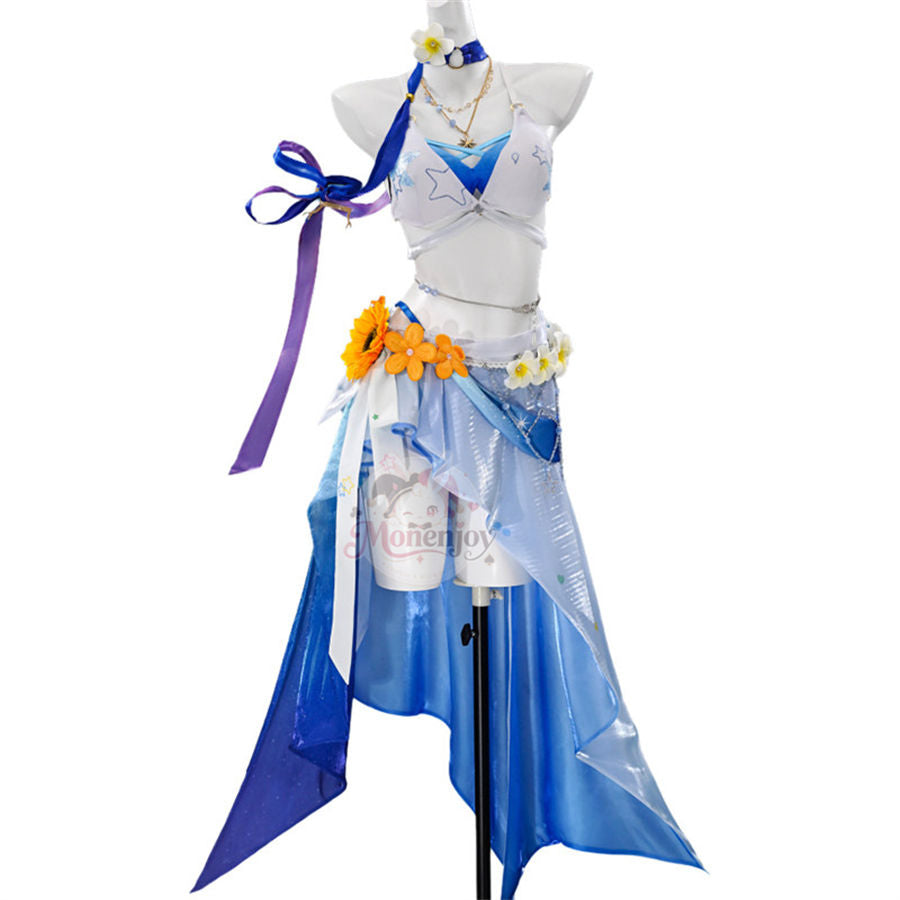 Monenjoy 崩壊スターレイル ロビン 夏空の歌＆アベンチュリン 波と戯れる夏 コスプレ衣装 夏服コスチューム cosplay イベント衣装 Monenjoy