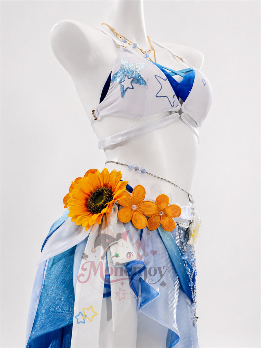 Monenjoy 崩壊スターレイル ロビン 夏空の歌＆アベンチュリン 波と戯れる夏 コスプレ衣装 夏服コスチューム cosplay イベント衣装 Monenjoy