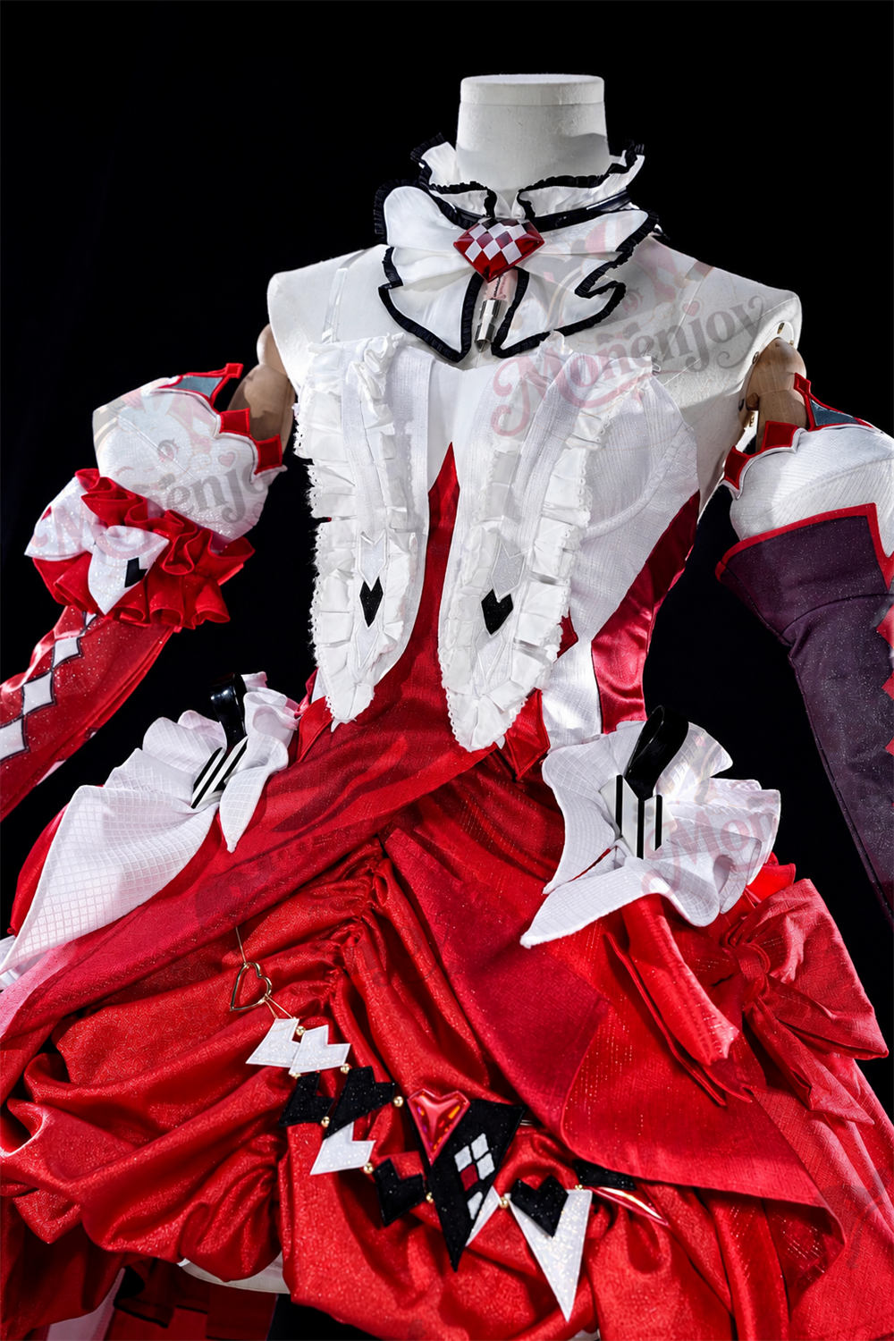 Monenjoy　崩壊スターレイル　星神アッハ コスプレ衣装　約3mトレーン・仮面ヘッドドレス　洋服風　舞台服 MONENJOY