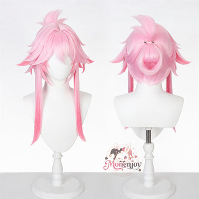Monenjoy 崩壊スターレイル 緋英「月待つ花時」コスプレウィッグ 53cm　自然感　耐熱ウィッグ　カツラ　コスプレ　鬘 Monenjoy