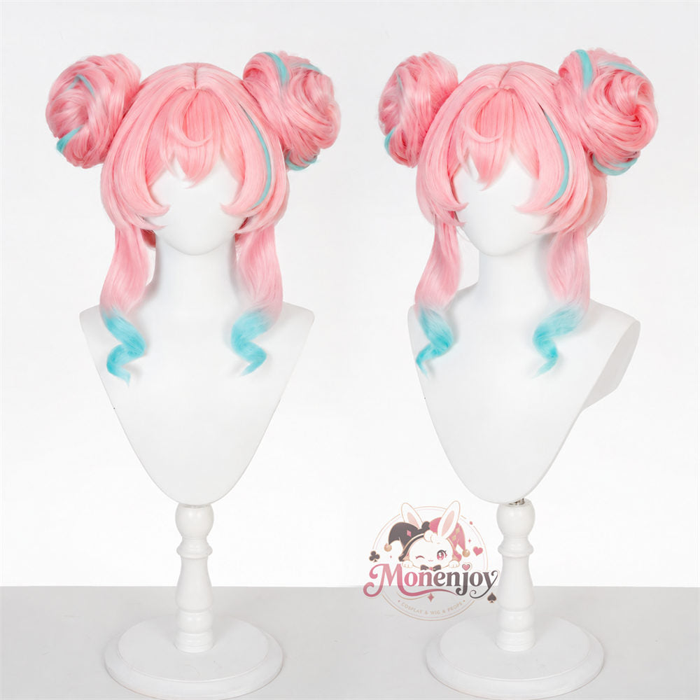 Monenjoy 崩壊スターレイル ヒアンシー「雲間からこぼれる陽光」　もみあげ50cm　鬘　ウィッグ　コスプレウィッグ　カツラ　自然感　耐熱ウィッグ Monenjoy