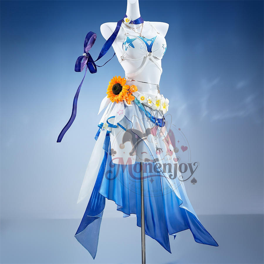 初回予約限定価格　Monenjoy 崩壊スターレイル ロビン 夏空の歌 コスプレ衣装｜金属製パーツ SSR級 MONENJOY