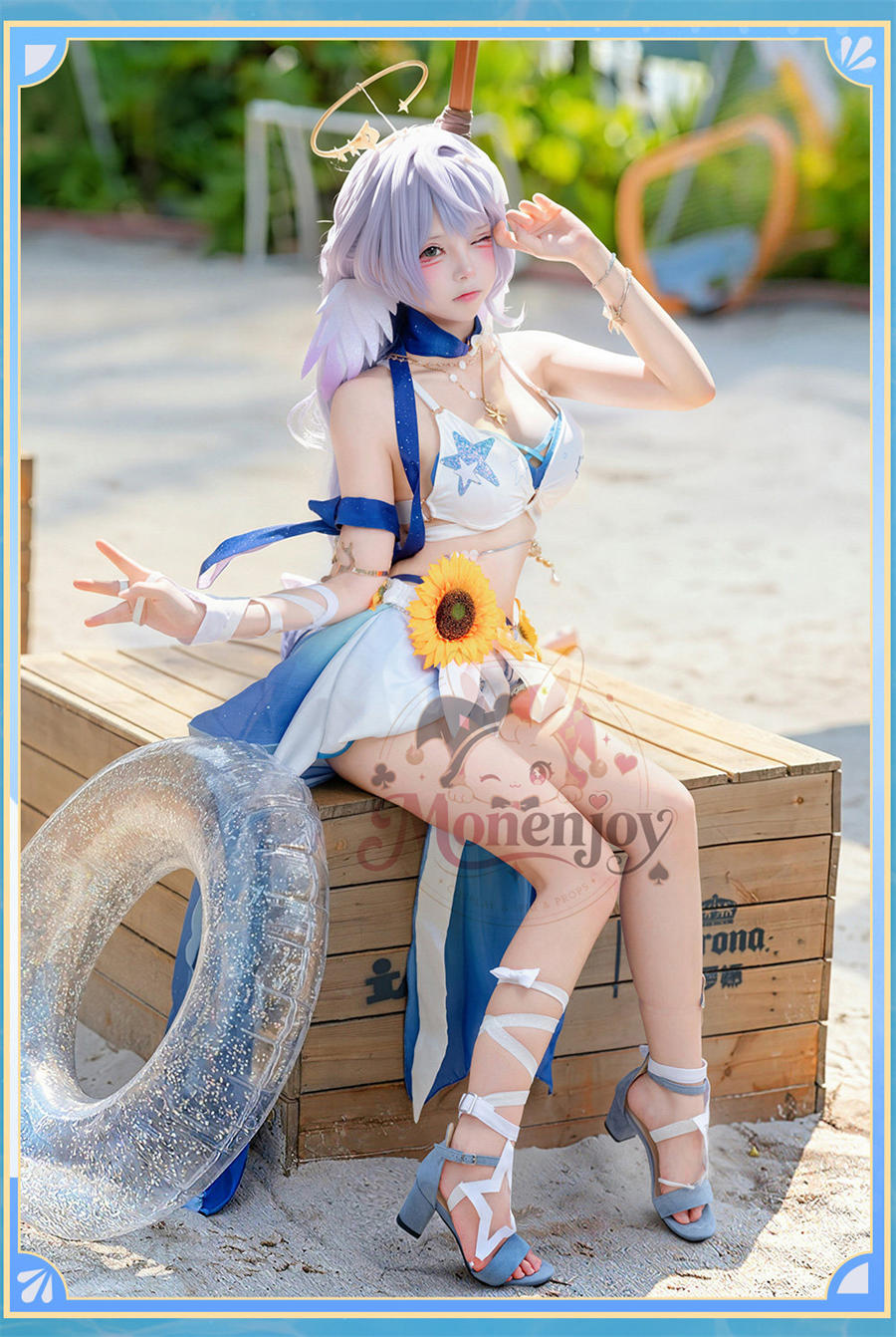 初回予約限定価格　Monenjoy 崩壊スターレイル ロビン 夏空の歌 コスプレ衣装｜金属製パーツ SSR級 MONENJOY