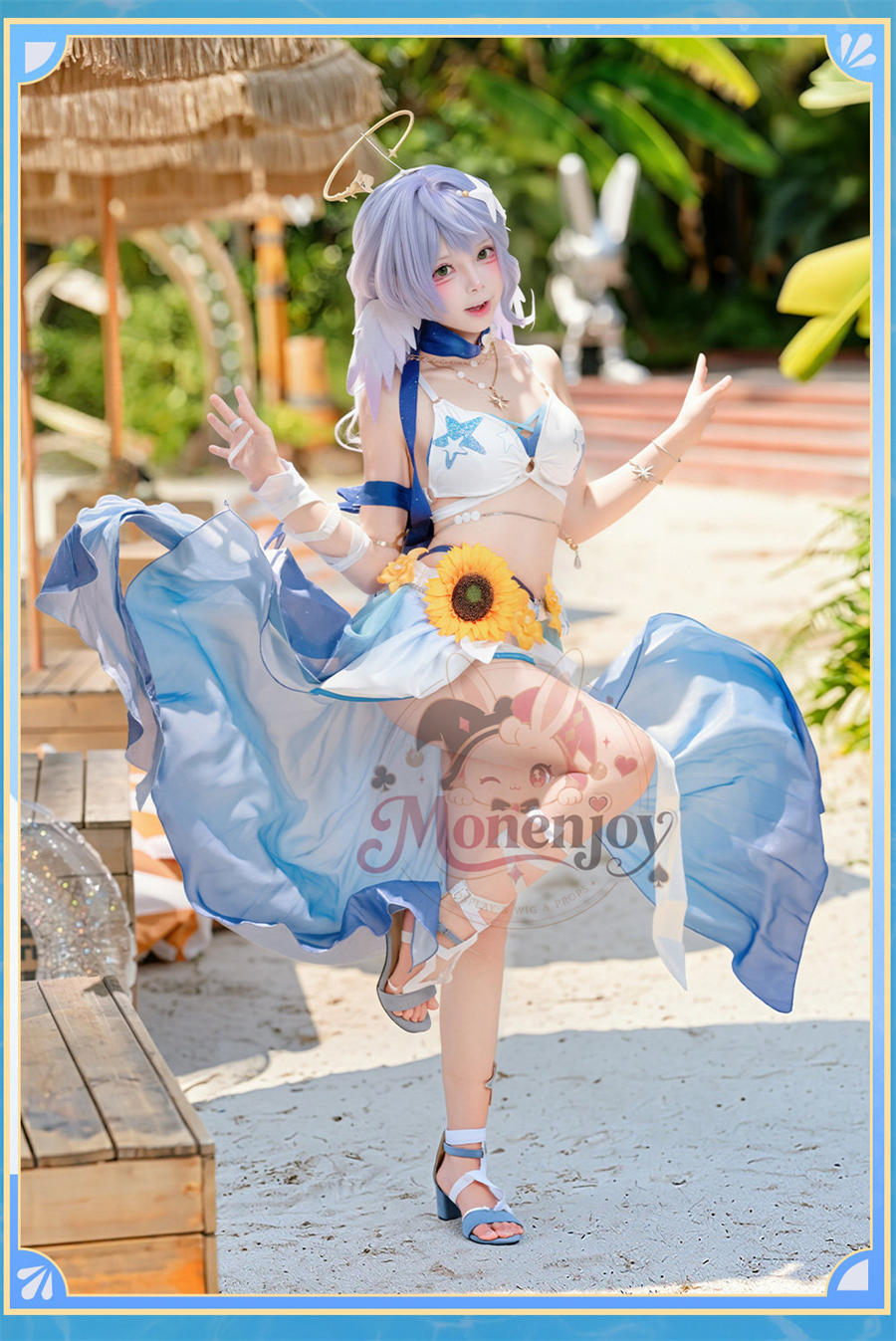 初回予約限定価格　Monenjoy 崩壊スターレイル ロビン 夏空の歌 コスプレ衣装｜金属製パーツ SSR級 MONENJOY