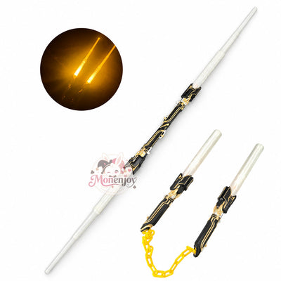 Monenjoy 崩壊スターレイル 開拓者・愉悦 コスプレ武器｜応援棒 55cm PLA製 発光・3形態変形