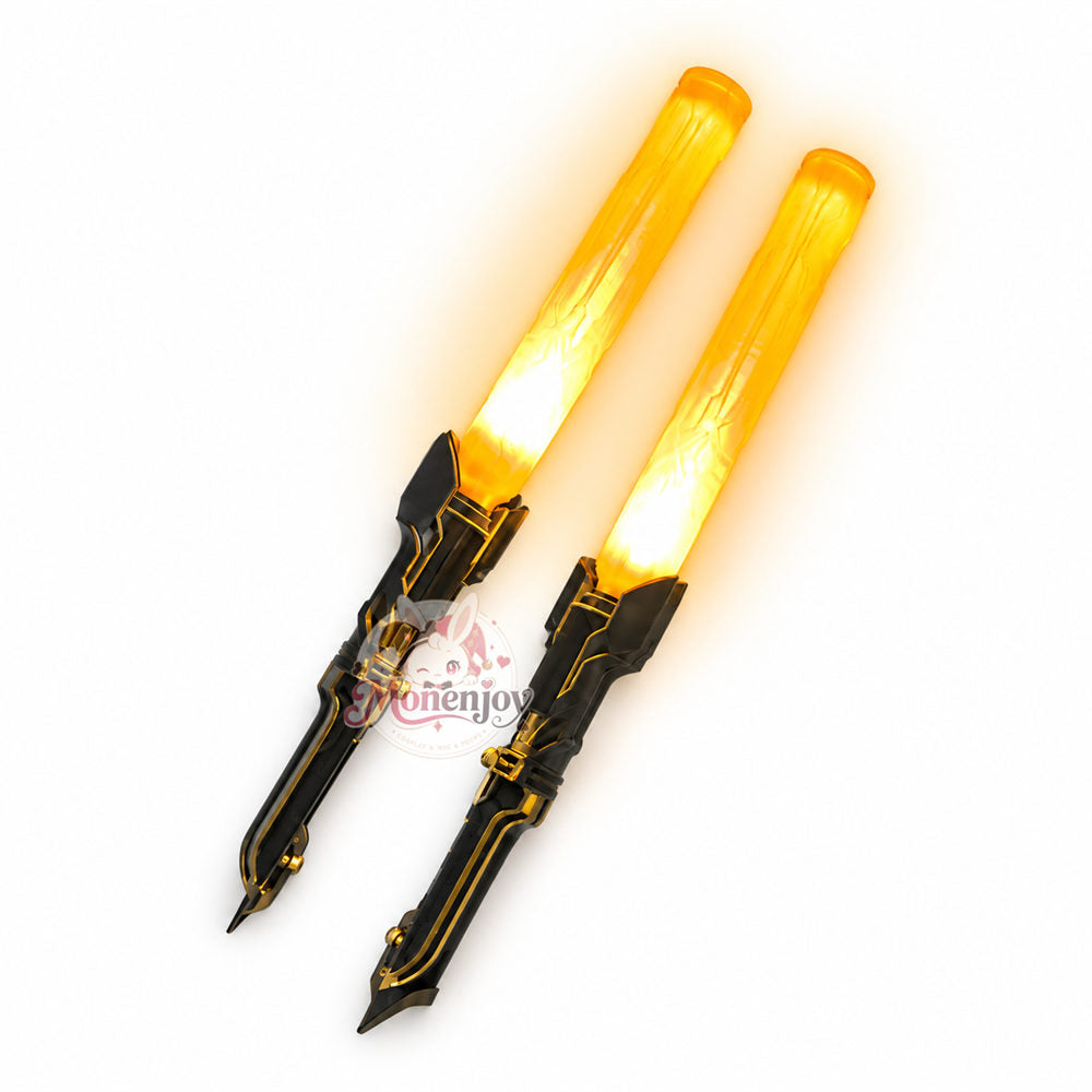 Monenjoy 崩壊スターレイル 開拓者・愉悦 コスプレ武器｜応援棒 55cm PLA製 発光・3形態変形