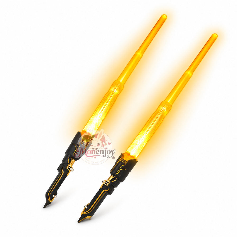 Monenjoy 崩壊スターレイル 開拓者・愉悦 コスプレ武器｜応援棒 55cm PLA製 発光・3形態変形