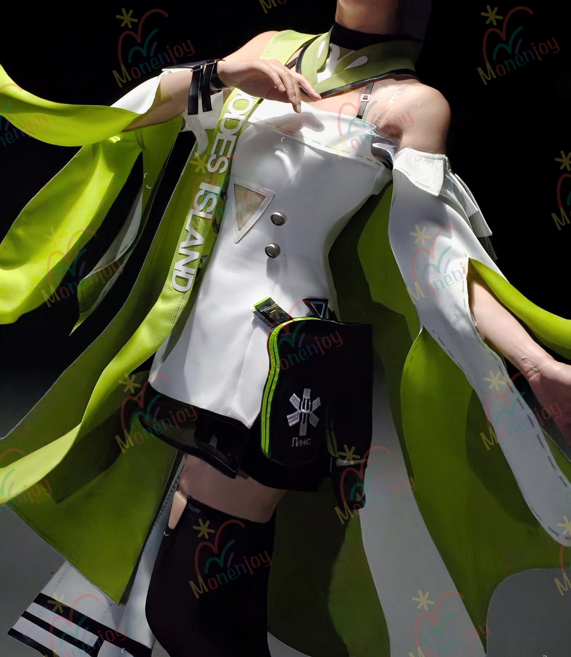 Monenjoy　アークナイツ　ケルシー　エスペランタ 　コスチューム　コスプレ衣装　Kal’tsit　3dpla材質パーツ　イベント舞台対応　ハロウィン MONENJOY