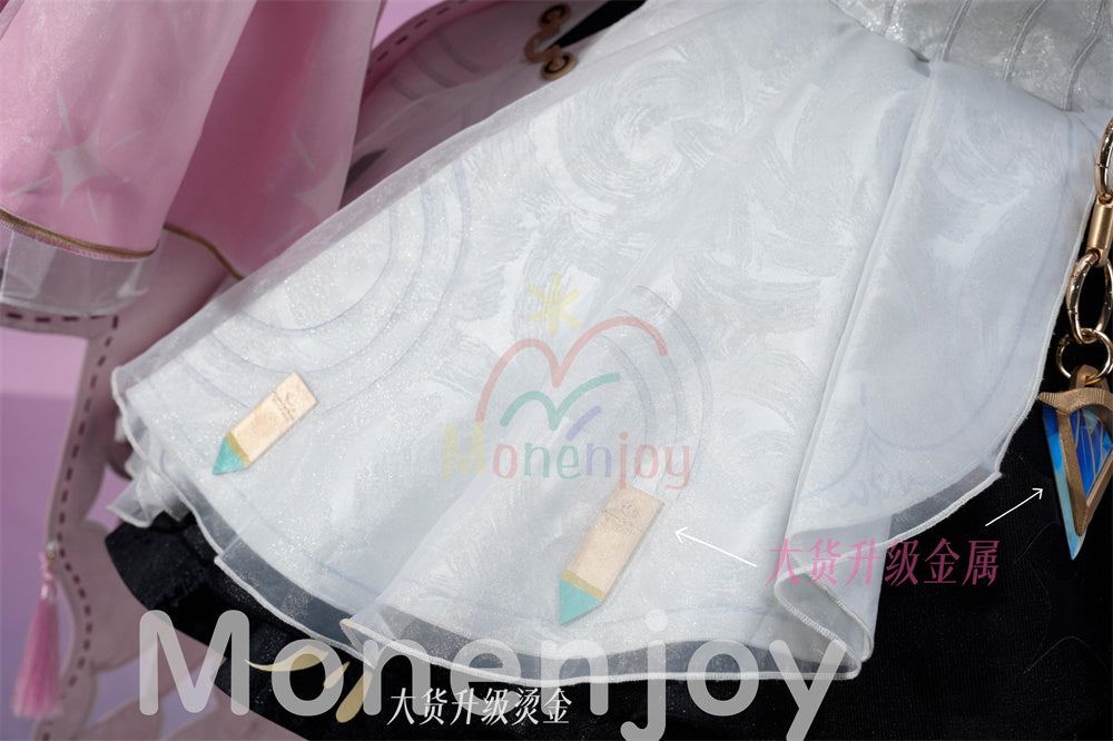 Monenjoy　鳴潮　ダーニャ　コスプレ衣装　合金製パーツUp　植毛生地ドレス　礼服風　イベント舞台対応 MONENJOY